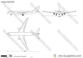airbus a330 200 vector drawing