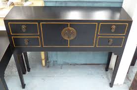 console table chinese style in black