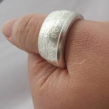Us 8 58 45 Off Coin Rings Handmade From Morgan Dollar 1878