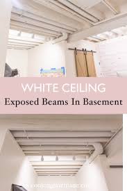 exposed a basement ceiling