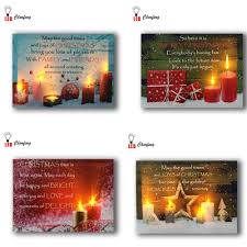 Us 14 99 25 Off Led Canvas Printing Wall Decor Christmas Candles With Quote Picture Light Up Painting Flicking Posters And Print Holiday Gift In