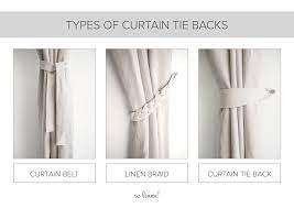 linen curtain tiebacks check out 100