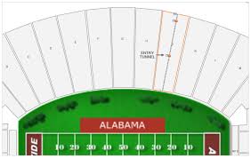 Alabama Football Bryant Denny Stadium Seating Chart