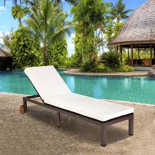 Wicker Outdoor Chaise Lounge