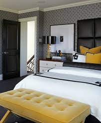 black white and yellow bedroom ideas