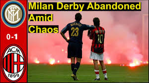 Джузеппе меацца (сан сиро) милан, италия +8°c дымка. Inter Milan Vs Ac Milan 0 1 Milan Derby Chaos Youtube