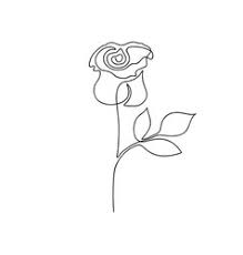 Clip art of single flower. Single Line Drawing Flower Vector Images Over 3 200