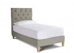 This set of product results features items including: Foxtail Upholstered Single Bed Frame Button Sprung