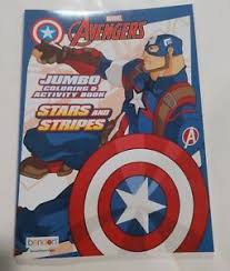 Marvel super heroes coloring book for kids: New Marvel Avengers Jumbo Coloring And Activity Book Stars And Stripes 805219430194 Ebay