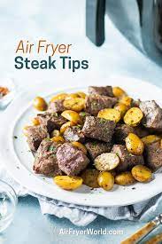 air fryer steak tips recipe with