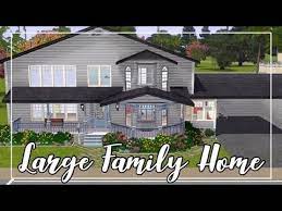 This home has a 1 stall detatched garage with a band studio on top. 5 Bedroom Family Home Sims 3 Speed Build Youtube