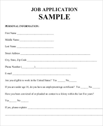 Practice Job Application Sample 7 Examples In Word Pdf