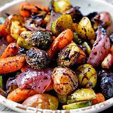 easy roasted vegetables with honey and