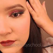 glam makeup look