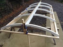 curved timber roof structure