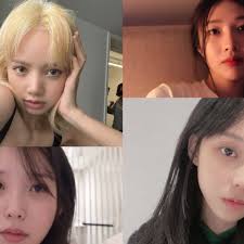 k pop female idols without make up who