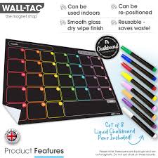 Walltac Re Adhesive Dry Erase Monthly