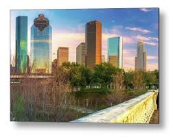 Houston Texas Skyline Wall Art Print