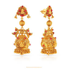 gold antique earrings from malabar gold