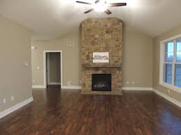Floor To Ceiling Stone Fireplace With