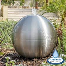 H75cm Brushed Sphere Stainless Steel