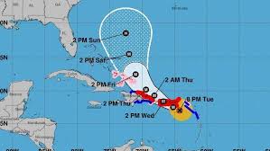 Hurricane Maria Path Track Latest Map Of Florida Carolinas
