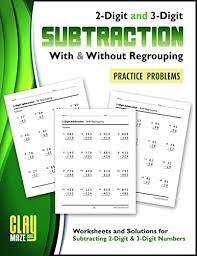 Column form subtraction, no borrowing. Worksheets And Solutions For Subtracting 2 Digit And 3 Digit Numbers