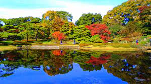imperial palace gardens in autumn
