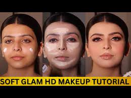 how to do soft glam hd makeup by