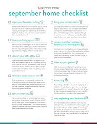 September Healthy Happy Home Maintenance Checklist