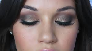 bronzy smoky eye makeup tutorial