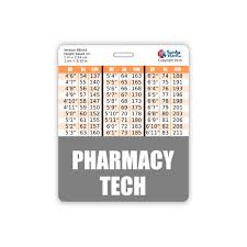 Amazon Com Pharmacy Tech Badge Buddy Horizontal W Height