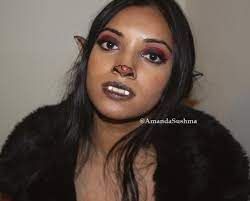 simple halloween bat makeup look
