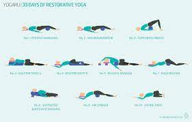 30 days of restorative yoga yogaru