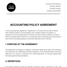 accounting policy agreement template
