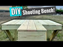 how to build a shooting bench easy