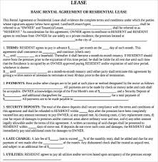 Sample Rental Agreement Letter 13 Documents In Pdf Word