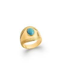18k ps gold plated ring
