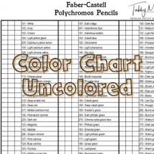 Faber Castell Pitt Brush Color Chart 60 Colors Tabby
