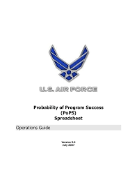 U S Air Force Probability Of Program Success Po Ps