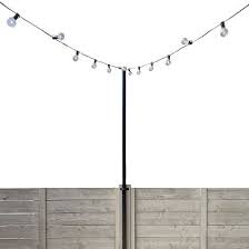 String Light Pole Stands W Mounting