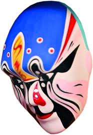colorful peking opera masks