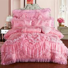 Pink Lace Princess Bedding Set King