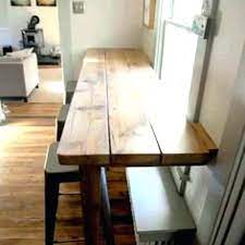Table Against Wall Kitchen Bar Table