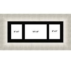One inch is equal to 2.54 centimeters: 6 Frame Colour Choices Centre Big Multi Aperture Picture Frames Fits 3 Inches Photos 2 8 X 6 1 10 X 8 Black Mount