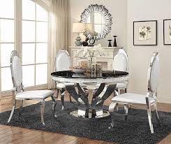 Anchorage Marble Glam Dining Set