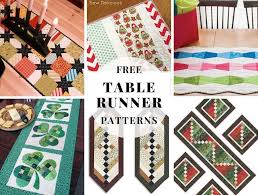 25 free table runner patterns to lift