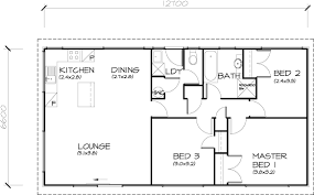 3 Bedroom Small House Floor Plans Png