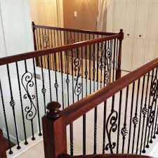 We supply an extensive range of wrought iron stair spindles to the public and commercial businesses. Skinny Scroll Wrought Iron Baluster Affordable Stair Parts Affordable Stair Parts
