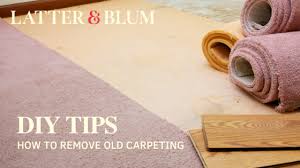 diy tips how to remove old carpeting